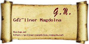 Göllner Magdolna névjegykártya