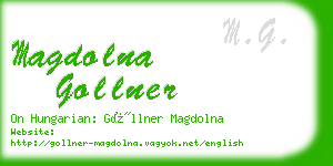 magdolna gollner business card